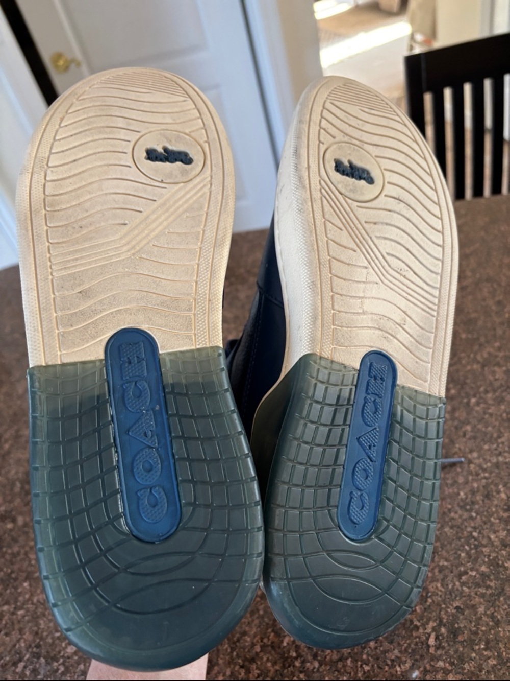 Coach Men'sBlue Camouflage High Top Sneakers-9.5 - Picture 6 of 9